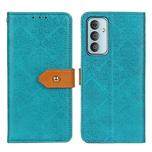 Leather Case Stands Flip Cover Holder KZ05 for Samsung Galaxy F23 5G Green