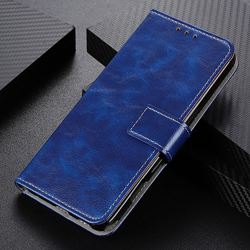 Leather Case Stands Flip Cover Holder KZ4 for OnePlus Ace 3 5G Blue