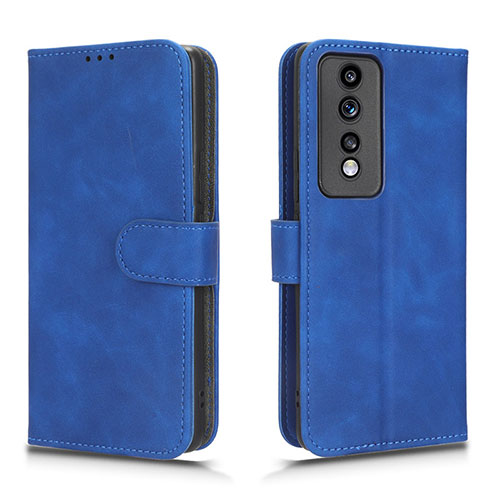 Leather Case Stands Flip Cover Holder L01Z for Huawei Honor 80 GT 5G Blue