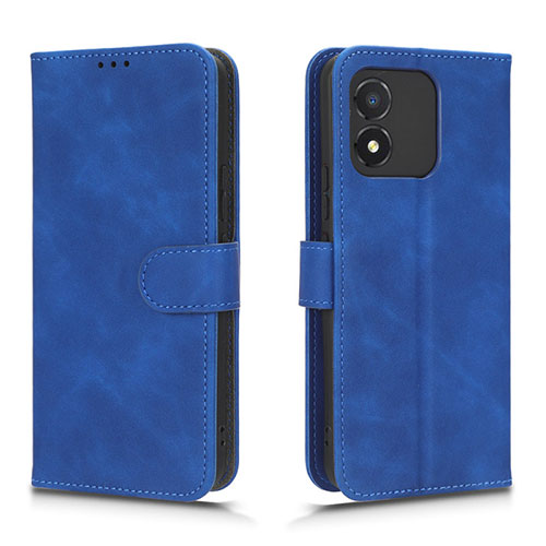 Leather Case Stands Flip Cover Holder L01Z for Huawei Honor X5 Blue