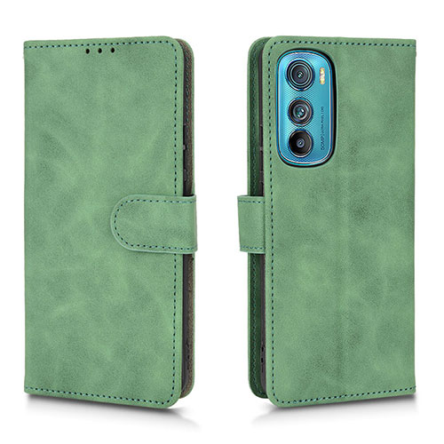 Leather Case Stands Flip Cover Holder L01Z for Motorola Moto Edge 30 5G Green