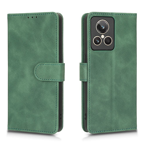 Leather Case Stands Flip Cover Holder L01Z for Realme GT2 Master Explorer Green