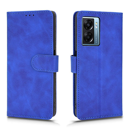 Leather Case Stands Flip Cover Holder L01Z for Realme Narzo 50 5G Blue