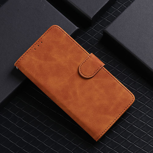 Leather Case Stands Flip Cover Holder L01Z for Samsung Galaxy S10 Lite Brown