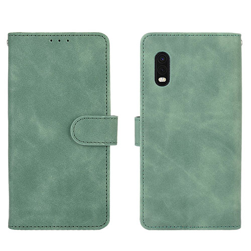 Leather Case Stands Flip Cover Holder L01Z for Samsung Galaxy XCover Pro Green