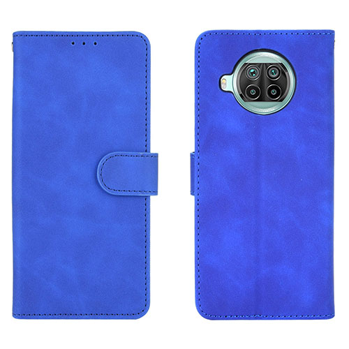 Leather Case Stands Flip Cover Holder L01Z for Xiaomi Mi 10T Lite 5G Blue