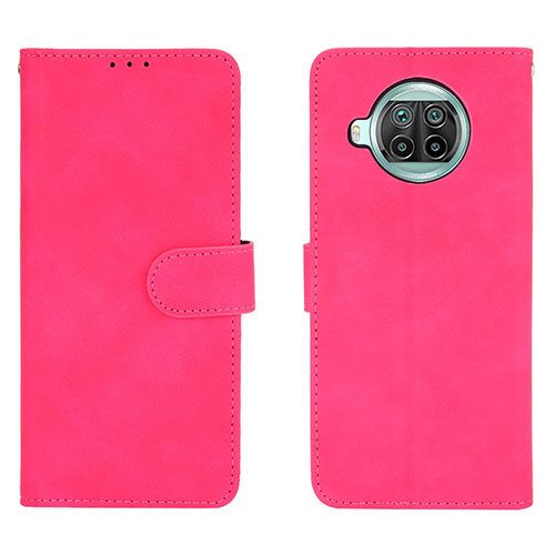 Leather Case Stands Flip Cover Holder L01Z for Xiaomi Mi 10T Lite 5G Hot Pink