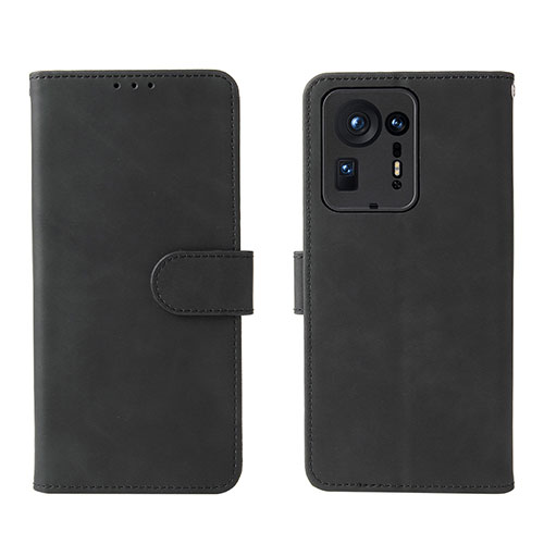 Leather Case Stands Flip Cover Holder L01Z for Xiaomi Mi Mix 4 5G Black