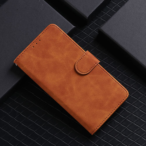 Leather Case Stands Flip Cover Holder L01Z for Xiaomi Redmi 9AT Brown