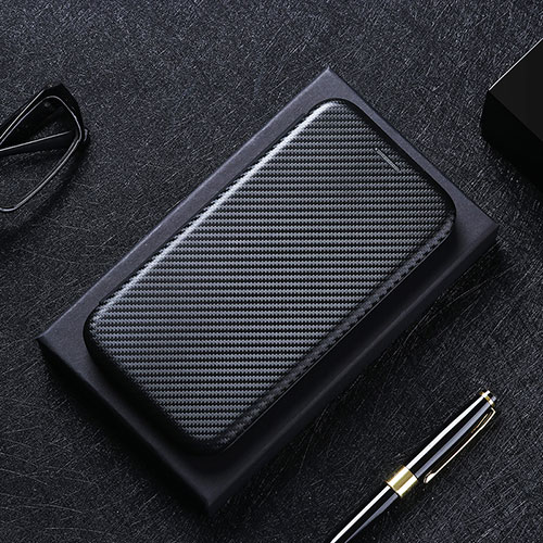 Leather Case Stands Flip Cover Holder L02Z for Sony Xperia 10 II Black