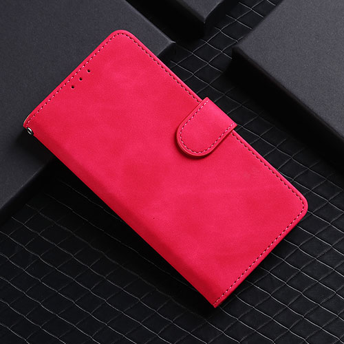 Leather Case Stands Flip Cover Holder L03Z for Realme 9 Pro 5G Hot Pink