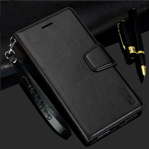 Leather Case Stands Flip Cover Holder L05 for Samsung Galaxy S21 Plus 5G Black