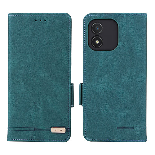 Leather Case Stands Flip Cover Holder L07Z for Huawei Honor X5 Green