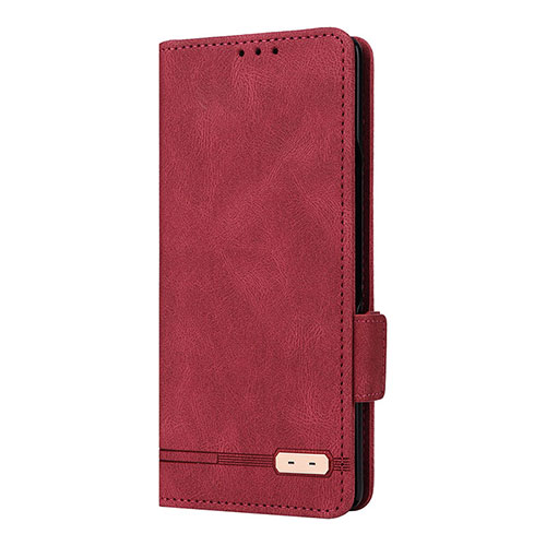 Leather Case Stands Flip Cover Holder L09Z for Samsung Galaxy Z Fold2 5G Red