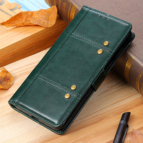 Leather Case Stands Flip Cover Holder M01L for Motorola Moto G Stylus (2021) Green