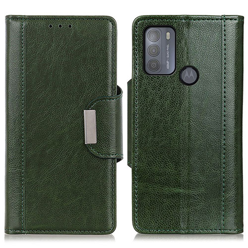 Leather Case Stands Flip Cover Holder M01L for Motorola Moto G50 Green