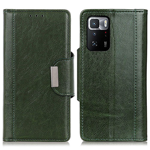 Leather Case Stands Flip Cover Holder M01L for Xiaomi Poco X3 GT 5G Green