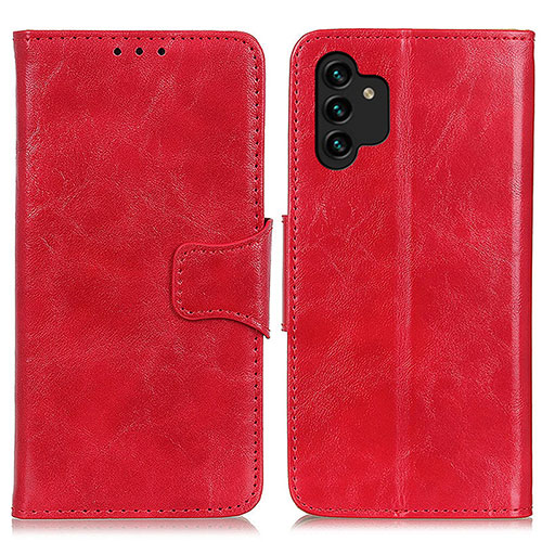 Leather Case Stands Flip Cover Holder M02L for Samsung Galaxy A13 5G Red