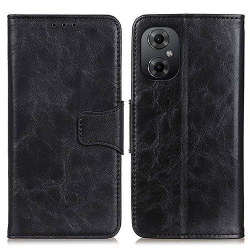 Leather Case Stands Flip Cover Holder M02L for Xiaomi Redmi Note 11R 5G Black
