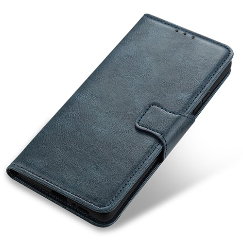 Leather Case Stands Flip Cover Holder M03L for Motorola Moto G200 5G Blue