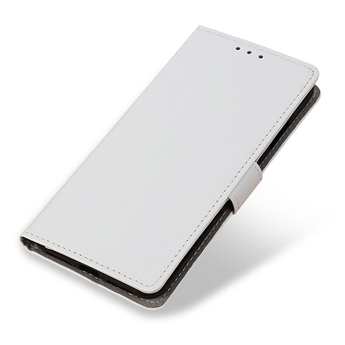 Leather Case Stands Flip Cover Holder M04L for Motorola Moto Edge 30 Pro 5G White