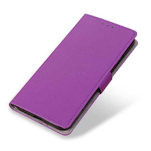 Leather Case Stands Flip Cover Holder M04L for Motorola Moto G200 5G Purple
