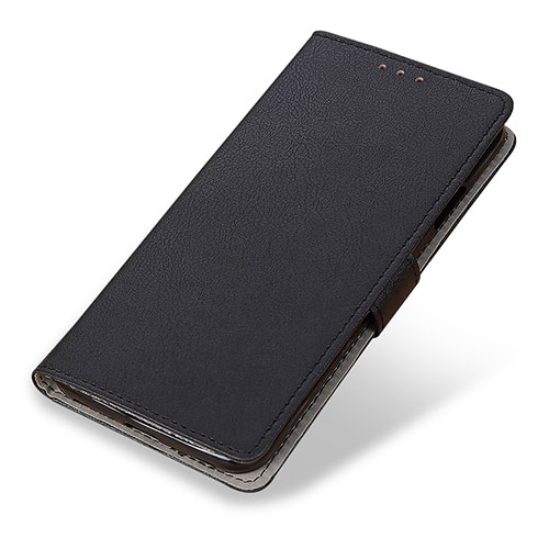 Leather Case Stands Flip Cover Holder M04L for Motorola Moto G51 5G Black