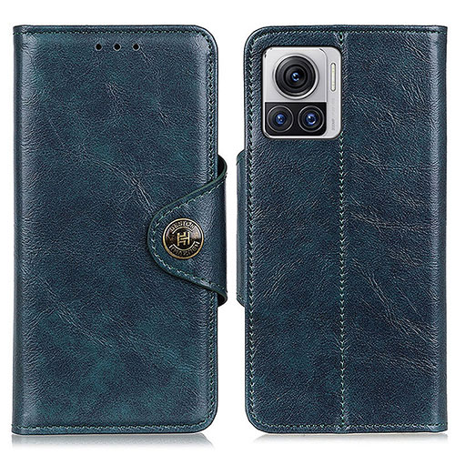 Leather Case Stands Flip Cover Holder M05L for Motorola Moto Edge X30 Pro 5G Blue