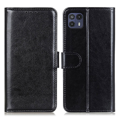 Leather Case Stands Flip Cover Holder M07L for Motorola Moto G50 5G Black