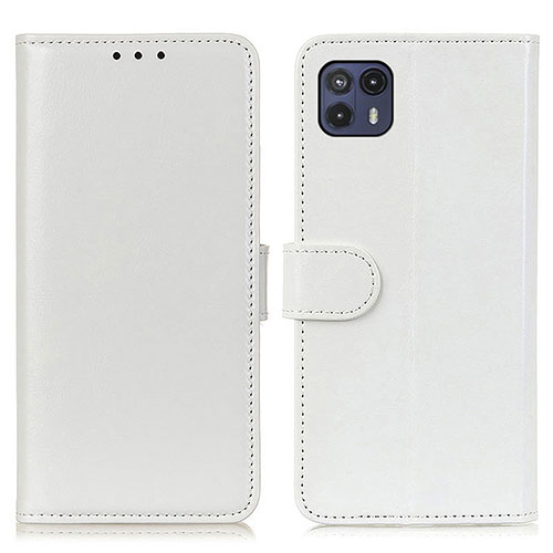 Leather Case Stands Flip Cover Holder M07L for Motorola Moto G50 5G White