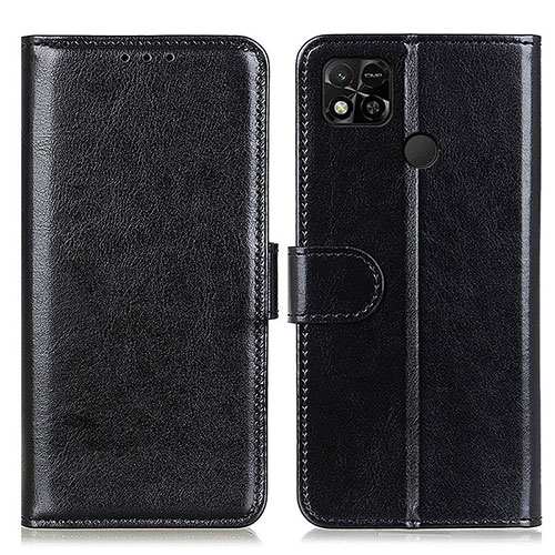 Leather Case Stands Flip Cover Holder M07L for Xiaomi Redmi 9C Black
