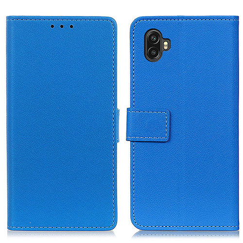 Leather Case Stands Flip Cover Holder M08L for Samsung Galaxy Xcover Pro 2 5G Blue
