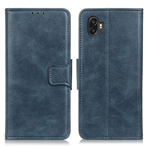 Leather Case Stands Flip Cover Holder M09L for Samsung Galaxy Xcover Pro 2 5G Blue