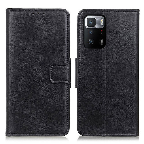 Leather Case Stands Flip Cover Holder M09L for Xiaomi Poco X3 GT 5G Black