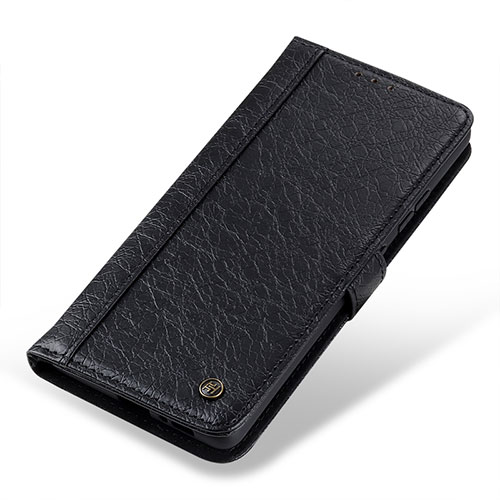 Leather Case Stands Flip Cover Holder M10L for Xiaomi Poco M3 Black