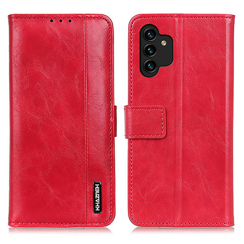 Leather Case Stands Flip Cover Holder M11L for Samsung Galaxy A04s Red