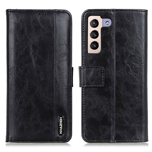Leather Case Stands Flip Cover Holder M11L for Samsung Galaxy S21 Plus 5G Black