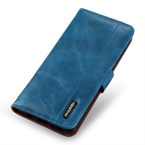 Leather Case Stands Flip Cover Holder M11L for Xiaomi Poco M3 Blue