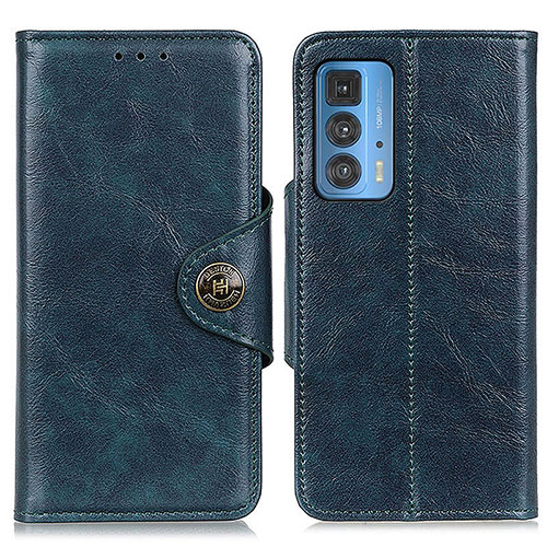 Leather Case Stands Flip Cover Holder M12L for Motorola Moto Edge 20 Pro 5G Blue