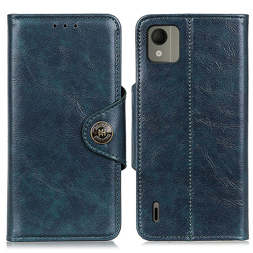 Leather Case Stands Flip Cover Holder M12L for Nokia C110 Blue