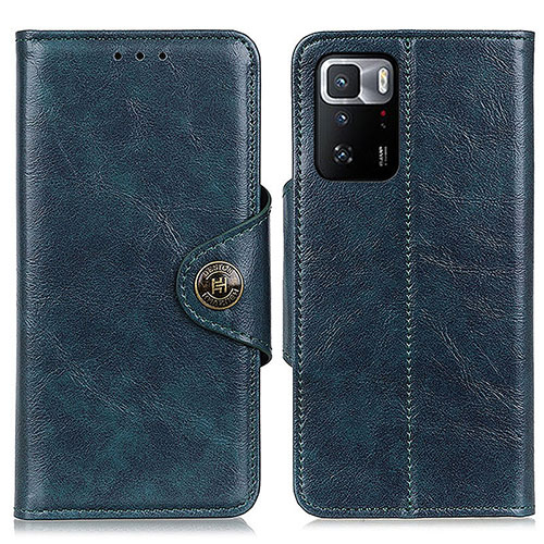 Leather Case Stands Flip Cover Holder M12L for Xiaomi Poco X3 GT 5G Blue