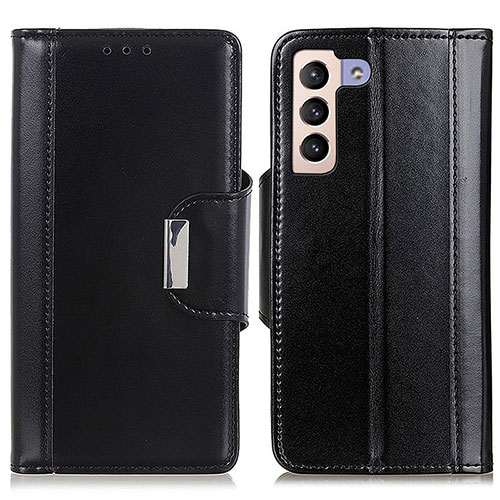 Leather Case Stands Flip Cover Holder M13L for Samsung Galaxy S21 FE 5G Black