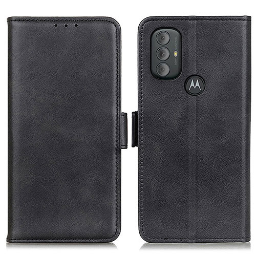 Leather Case Stands Flip Cover Holder M15L for Motorola Moto G Power (2022) Black