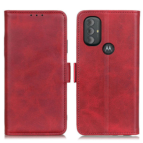 Leather Case Stands Flip Cover Holder M15L for Motorola Moto G Power (2022) Red