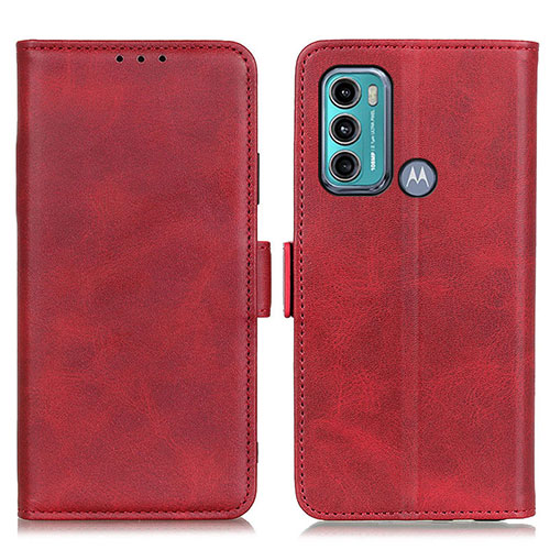 Leather Case Stands Flip Cover Holder M15L for Motorola Moto G40 Fusion Red