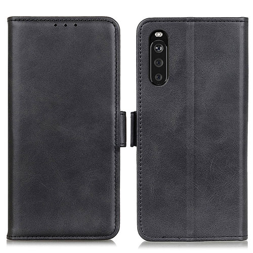 Leather Case Stands Flip Cover Holder M15L for Sony Xperia 10 III Black