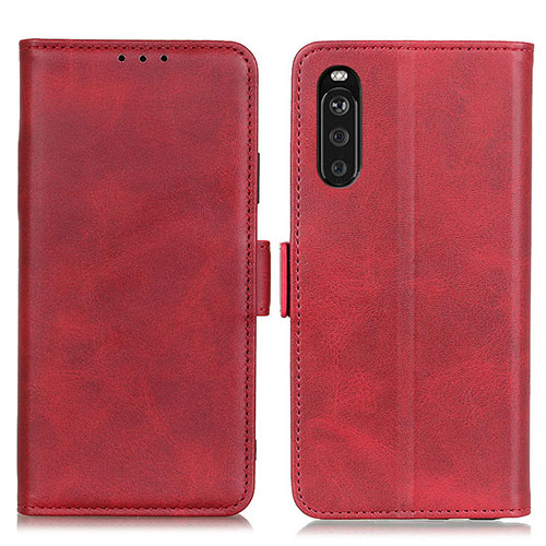 Leather Case Stands Flip Cover Holder M15L for Sony Xperia 10 III Red