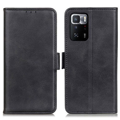 Leather Case Stands Flip Cover Holder M15L for Xiaomi Poco X3 GT 5G Black