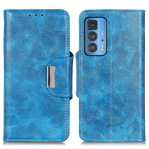Leather Case Stands Flip Cover Holder N04P for Motorola Moto Edge S Pro 5G Sky Blue
