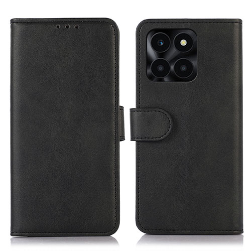Leather Case Stands Flip Cover Holder N08P for Huawei Honor X8b Black